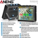 Термометр-гигрометр цифровой ANENG AP01 LCD Display + Часы Будильник Календарь Black (44506) - изображение 3