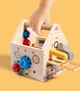 Деревянный набор инструментов детская развивающая игрушка бизиборд сортер конструктор для детей - изображение 7