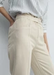 Джинси слоучі з еластичним поясом MANGO Бежевий XS KК0292XS - зображення 6