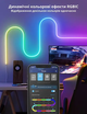Розумна гнучка LED Neon RGB стрічка-шланг 5 метрів від USB керування режимами з телефону, Bluetooth додаток, пульт - зображення 9