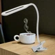 Настольная светодиодная лампа на зажиме XSD 206 USB 12357 White гибкая 24 LED 5500K - изображение 2