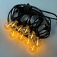 Набор LED ламп Edisons G45 gold E14 1w 2200k 10шт стекло - изображение 5