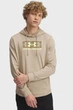 Чоловіче бежеве худі UA Rival Terry Logo Hood Under Armour XL 1390141-299 - зображення 1