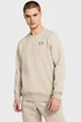 Чоловічий бежевий світшот UA Essential Fleece Crew-GRN Under Armour SM 1374250-203 - изображение 1