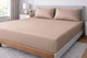Простынь на резинке с наволочками Maison Dor Satin Led Fitted Beige сатин 100*200 +28 см,50*70 см бежевая - изображение 2
