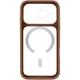 Чохол TPU+PC GETMAN Moon Clear with Magnetic Safe на Apple iPhone 17 Pro Max (6.9") Brown - зображення 3