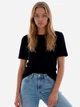 Футболка хлопковая женская ONLY 15371896 S Black (5715833267302) - изображение 1