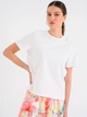 Футболка бавовняна жіноча Vero Moda 10343532 M Snow White/Cafe Italio (5715829189069) - зображення 6