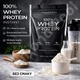 Сироватковий протеїн Powerful Progress 100% Whey Protein 1 кг без смаку — концентрат та ізолят білка для спорту - зображення 1