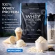 Сироватковий протеїн Powerful Progress 100% Whey Protein 1 кг морозиво — концентрат та ізолят білка для спорту - зображення 1