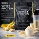 Сывороточный протеин Powerful Progress 100% Whey Protein 1 кг банан — концентрат и изолят белка для спорта - изображение 1