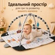 Розвиваючий інтерактивний килимок для дітей "Звірята чорно-білі" Ricokids Boho 3в1 дитячий ігровий коврик з дугами та іграшками 100×110 см - зображення 5