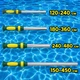Телескопическая штанга для бассейна Kokido E-SERIES 180-360 см алюминиевая ручка для пылесоса, щетки и сачка - изображение 4