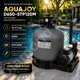 Фільтраційна установка для басейну Aquajoy D650-STP120M, 15 м³/год, піщаний фільтр D650 з насосом, система очищення води для басейну до 60 м³ - зображення 1
