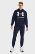Чоловіче темно-синє худі UA Rival Fleece Big Logo HD Under Armour M 1357093-410 - изображение 2