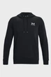 Чоловіче чорне худі UA Essential Fleece Hoodie Under Armour 3XL 1373880-001 - зображення 5