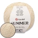 YarnArt Summer, Молочный №06, летняя пряжа для вязания спицами и крючком, 100 г / 350 м, хлопок с вискозой - изображение 1