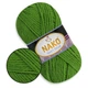 Nako Sport Wool, Трава №6574, полушерстяная пряжа, 100 г / 120 м, 25% шерсть / 75% акрил, для снудов, шапок, кардиганов - изображение 1