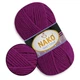 Nako Sport Wool, Фуксия №6964, полушерстяная пряжа, 100 г / 120 м, 25% шерсть / 75% акрил, для снудов, шапок, кардиганов - изображение 1