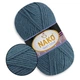 Nako Sport Wool, Серо-голубой №185, полушерстяная пряжа, 100 г / 120 м, 25% шерсть / 75% акрил, для снудов, шапок, кардиганов - изображение 1