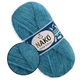 Nako Mohair Delicate, Светлая-морская волна №6123 - пряжа Мохер Деликат 100 г / 500 м, 85% акрил, 10% шерсть, 5% мохер, тонкая, для шалей, свитеров - изображение 1