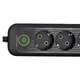 Сетевой фильтр удлинитель электрический с USB и Type-C портами 3 метра переноска для зарядки на 4 розетки удлинитель с кнопкой отключения Черный - изображение 5