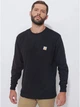 Лонгслів чоловічий Carhartt K126 BLK S Чорний (800070358365) - зображення 1