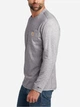 Лонгслів чоловічий Carhartt K126 HGY S Сірий (800070358368) - зображення 3