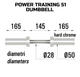 Гриф гантельный Toorx Power Training 51 см 50 мм (MCO-51) - изображение 2