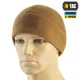 Шапка фліс із липучкою M-Tac Watch Cap Elite Coyote Brown (S) (320г/м2) - зображення 1