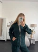 Женский костюм повседневный зеленый 46-48 р849.342 - изображение 6