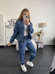 Женский костюм повседневный синий 42-44 р849.342 - изображение 6