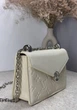 Жіноча шкіряна сумка-гаманець LOUIS VUITTON Rosy Wallet On Chain Empreinte кремова - зображення 4