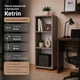 Стелаж для книг і зберігання Kontinent Ketrin 42х42,5х90 см 3 відкриті полиці Дуб сонома - зображення 9
