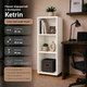 Стелаж для книг і зберігання Kontinent Ketrin 42х42,5х90 см 3 відкриті полиці Дуб сонома - зображення 10