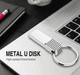 USB-флеш Metal U Disc USB 2.0 2Tb Silver Металева - изображение 3