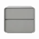 Приліжкова тумба RIAS P328 з двома ящиками 50x40x47 см LightGray (3_08160) - зображення 5