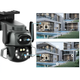 IP камера видеонаблюдения Q821 (CareCamPro APP) Wi-Fi 4MP 2 объектива 4-кратный зум Black (3_08090) - изображение 5
