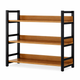 Стелаж книжковий RIAS G633A на 3 полиці 80x30x81 см Rosewood-Black (3_08140) - зображення 1