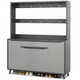 Шафа для взуття з вішалкою RIAS BA27-140 комбінована 140x32x180 см Grey (3_08149) - зображення 2
