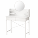 Туалетный столик RIAS D92A с зеркалом и 2 ящиками 126x80x40 см White (3_08176) - изображение 1