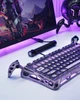 Клавиатура магнитная GravaStar Mercury V75 Pro 80keys, GravaStar x Gateron Jade Gaming, USB-A, 8k, RGB, Iron Purple - изображение 15