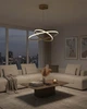 Люстра Goldlux 337863 Diana LED 2x44W 4000K 6200Lm IP20 золота - зображення 3