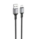 Кабель BOROFONE BX83 Micro Famous silicone charging data cable Black - зображення 1