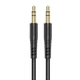 Аудіокабель HOCO UPA24 3.5mm male to 3.5mm male, nylon braid, 1m, Black - зображення 1