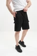 Мужские карго шорты черные Cargo Shorts Black 6XL - изображение 3