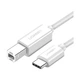 Кабель для принтера Ugreen USB-C 2.0 to BM 1.5m white (40417) - зображення 1