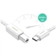 Кабель для принтера Ugreen USB-C 2.0 to BM 1.5m white (40417) - зображення 4