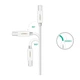 Кабель для принтера Ugreen USB-C 2.0 to BM 1.5m white (40417) - зображення 5
