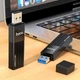 Кардридер HOCO HB20 Mindful 2-in-1card reader(USB2.0) Black - изображение 5